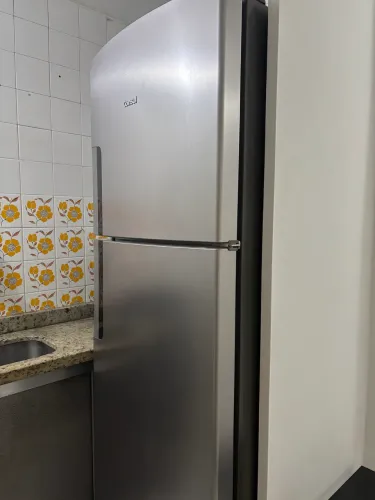 Geladeira Consul Frost Free Duplex 386 litros com Altura Flex cor Inox 110V