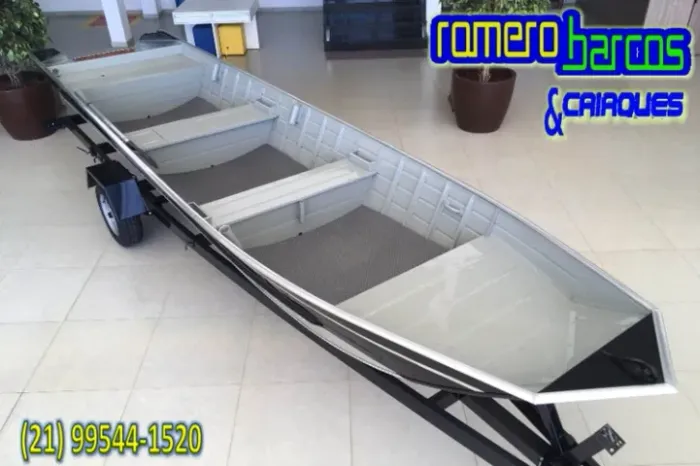 BARCO SEMI CHATA DE ALUMINIO 6 METROS BORDA ALTA 
