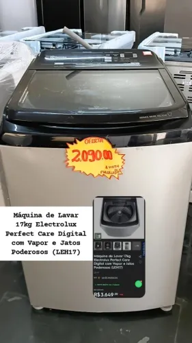 Máquinas de Lavar Roupa Electrolux,  queima de estoque.  Novos com pequenas várias.