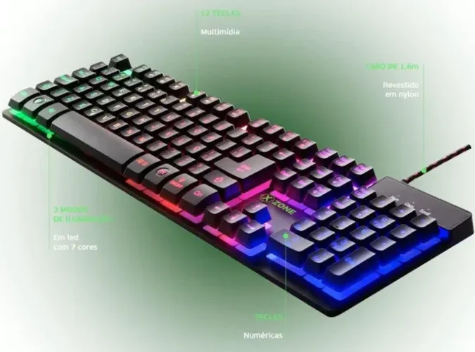 Teclado Gamer Semimecânico Xzone GTS-01