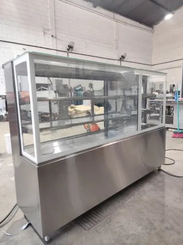 Vitrine estufa inox 1200×600×1250 mm (quente grande)