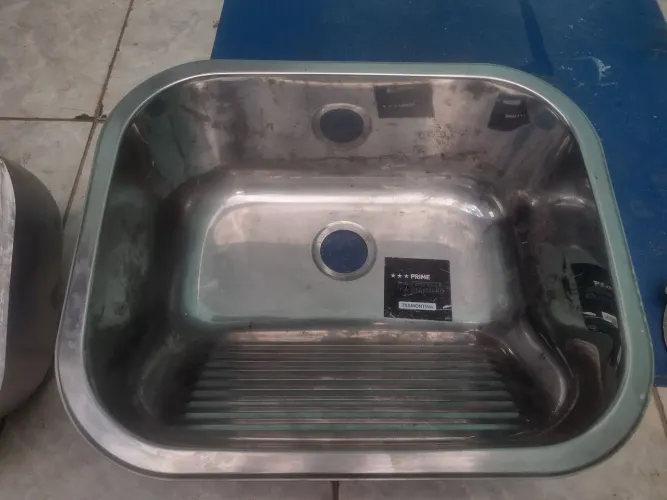 Pia e tanque (Tramontina) de inox