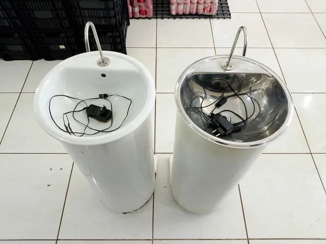 Lavatório Elétrico Portátil.
