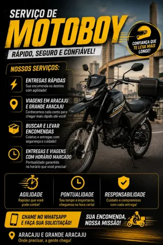 Motoboy para encomendas e viagens