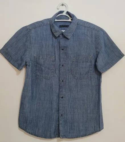 Camisa jeans infantil POOL KIDS RIACHUELO - TAM 10