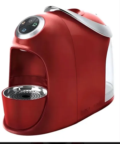 Cafeteira 3 Corações- Vermelha com porta cápsula 