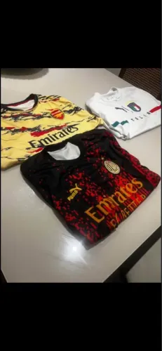 Camisas de Futebol (Arsenal, Milan e Itália) - Apenas R$ 50 todas!