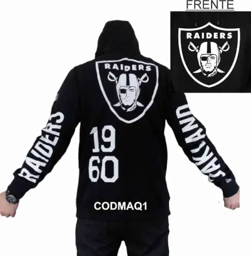 Moletom Las Vegas Raiders - estilo urbano com identidade de campeão