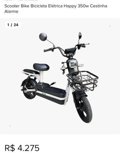 Scooter bike elétrica Happy 350w