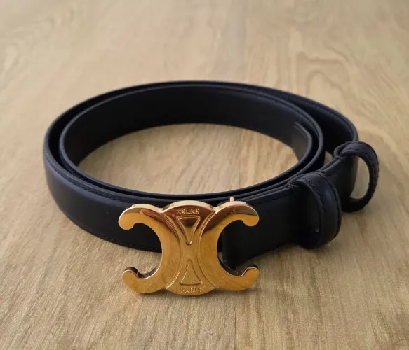 cinto celine triomphe preto