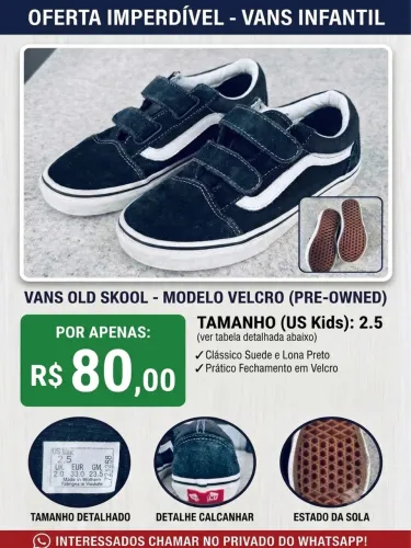 Tênis vans preto EUR 33