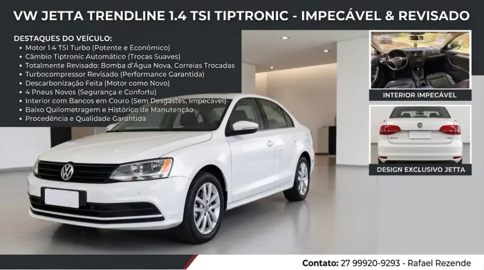 Volkswagen Jetta Trendline 1.4 TSI 16V 4P Aut. 2017