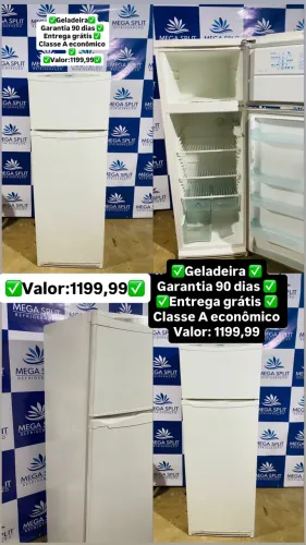 Geladeira/ garantia 90 dias / entrega grátis