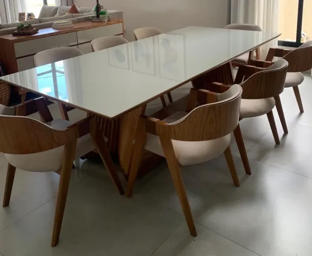 Mesa 8 Cadeiras Alto Padrão NOVO