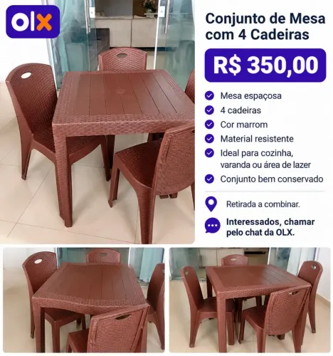 conjunto de cadeira e mesa
