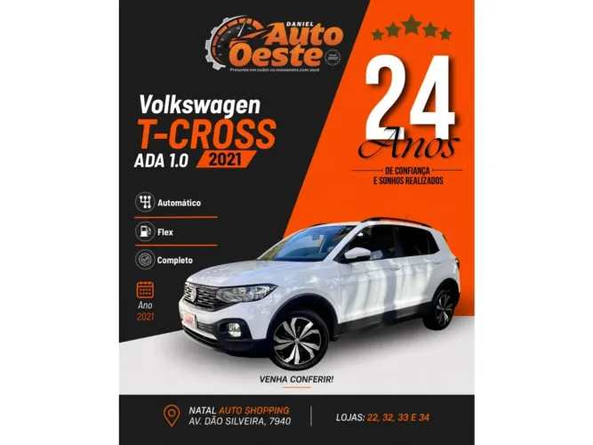 Volkswagen T-Cross 1.0 TSI Flex 12V 5P Aut. 2021