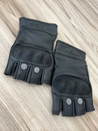 Luva Meio Dedo de Couro Texx Tamanho 2XL Nova 