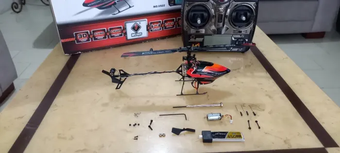 HELICÓPTERO RC WLTOYS V922 6 CANAIS 3D ACROBÁTICO 