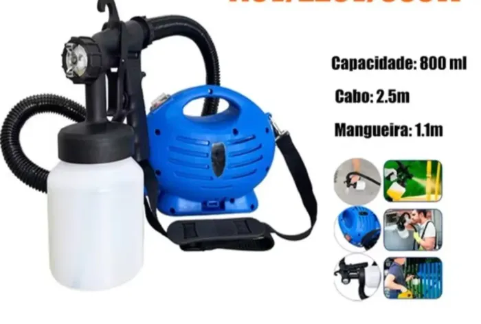 Bomba elétrica portátil para pintura