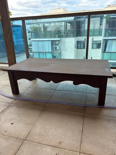 Mesa de centro madeira maciça Velha Bahia