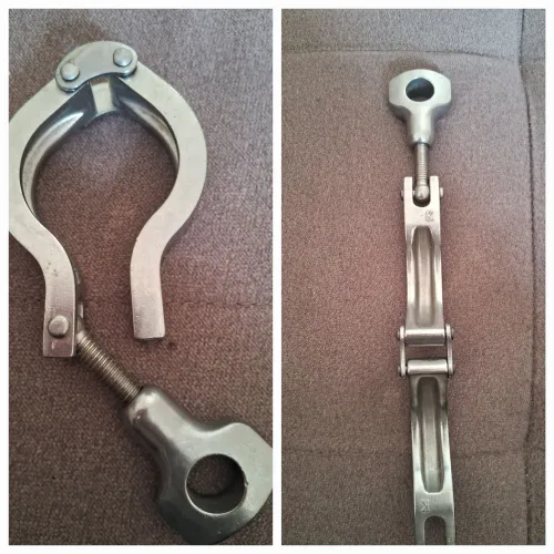 Abraçadeira articulada, em aço inoxidável 304