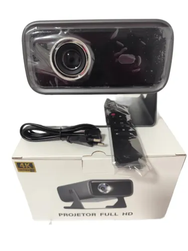 Projetor Portátil Full HD (Suporte 4K) - Wi-Fi e Bluetooth - Novo na Caixa
