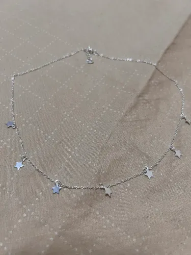 Colar estrelas prata 925