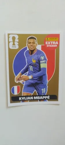 Kylian Mbappé Ouro Figurinha Legend Original Extra Sticker