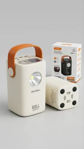 Power Bank 60.000mah Carregador Portátil Turbo 100w com saída DC para starlink mini