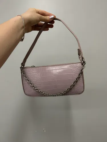Bolsa baguete lilás 