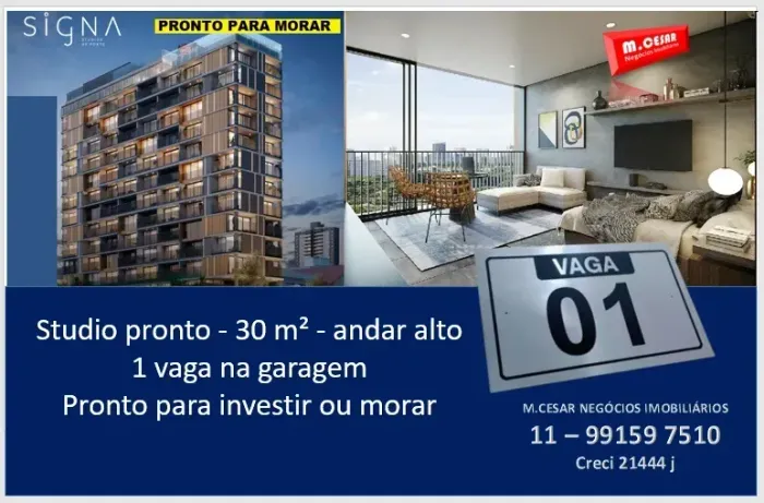 Apartamento  1 dormitório a venda , 30 m² TATUAPÉ  - São Paulo - SP