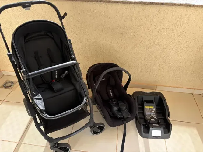 KIT CARRINHO BEBÊ KIDDO ZIG ZAG+BEBÊ CONFORTO+BASE+BRINDES