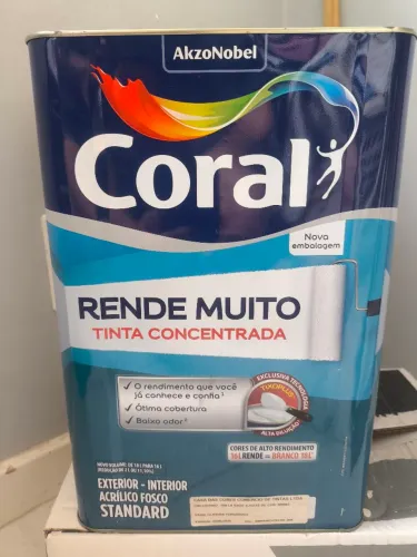 Vender lata de tinta 18 litros e bloqueador de umidade.