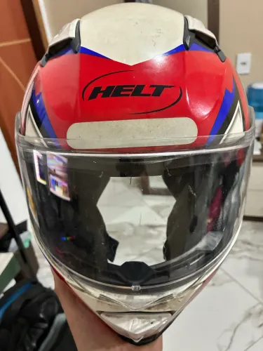 Capacete Helt - Capacete Helt Avant Bull Branco Vermelho N56