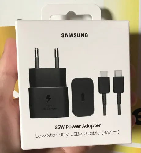 Carregador De Parede Samsung Original 25W Super Fast Charging (Fonte + Cabo)