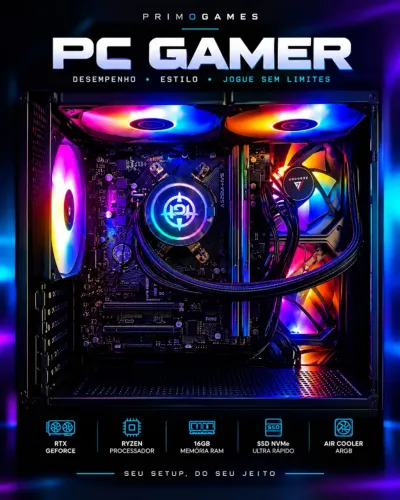 PC GAMER RYZEN 5 5600GT-16GB-VEGA 7 2GB-NVME 512GB
