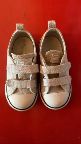 All Star Converse dourado Brilho Infantil Feminina - 23