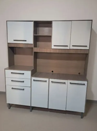Armário Balcão Organizador Grande com Gavetas e Prateleiras