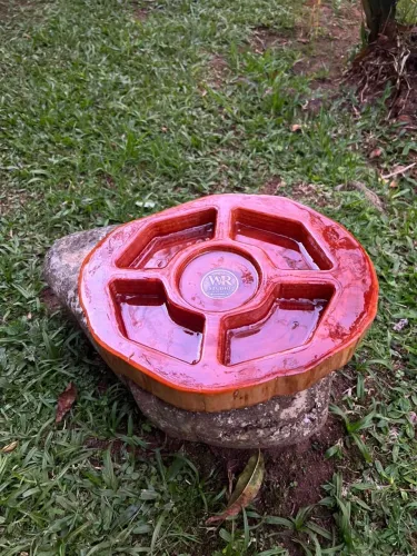 Petisqueira Orgânica - Acabamento em Resina de Alto Brilho