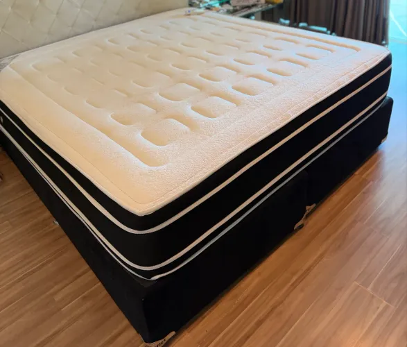Cama Box Casal com Colchão Massageador Super Conforto 1,38x1,88 