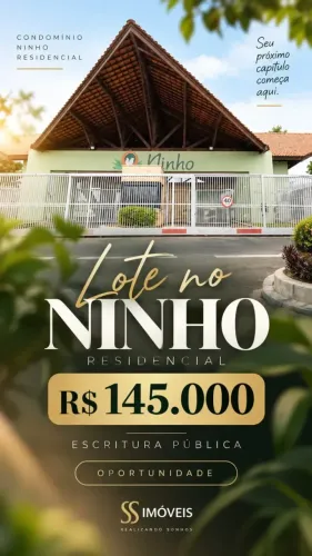LOTE A VENDA NO NINHO RESIDENCIAL