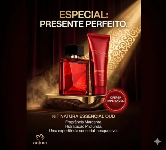 Perfum Masculino + Hidratante Essencial Safran