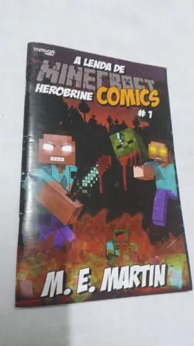 Gibi Minecraft Comics: A Lenda De Herobrine - N° 1 - Tambor Quadrinhos ( 10029 )