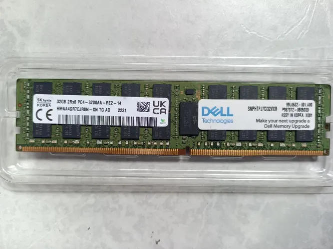 Memória ram DDR4 32gb 3200mhz ECC DELL