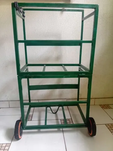 Carrinho para transporte - Dois compartimentos - Retirada no local