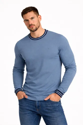 Camisa Suendine Azul Longa