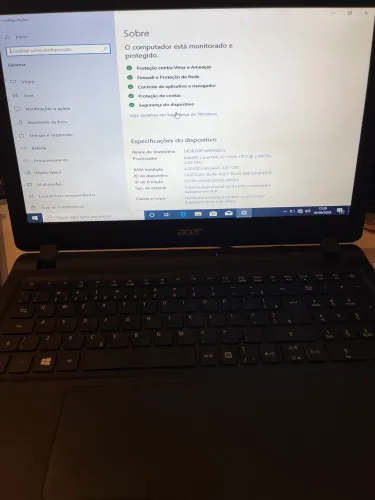 Notebook Acer I3 com SSD