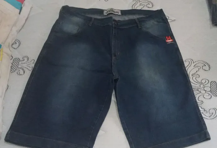 Bermuda masculina jeans número 54