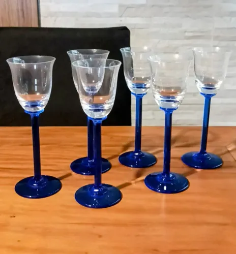 Traças de cristal para licor