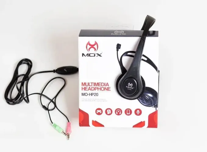 Headphone Com Fio e Microfone MOX MO-HP20